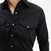 Camisa Hannover Lisa Básica Negra 011